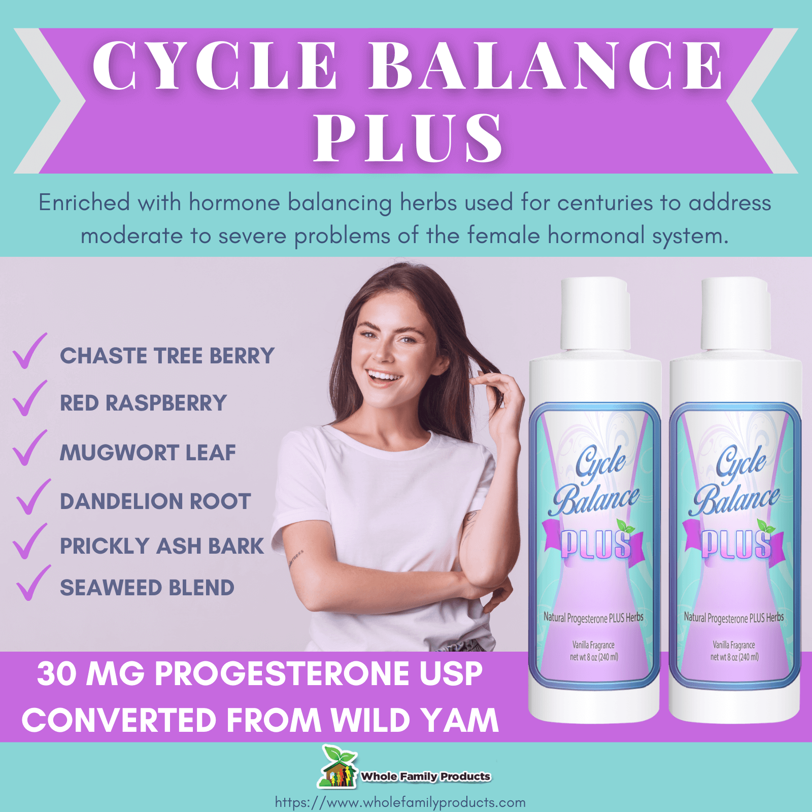 Cycle Balance Plus Natural Progesterone for PMS Relief