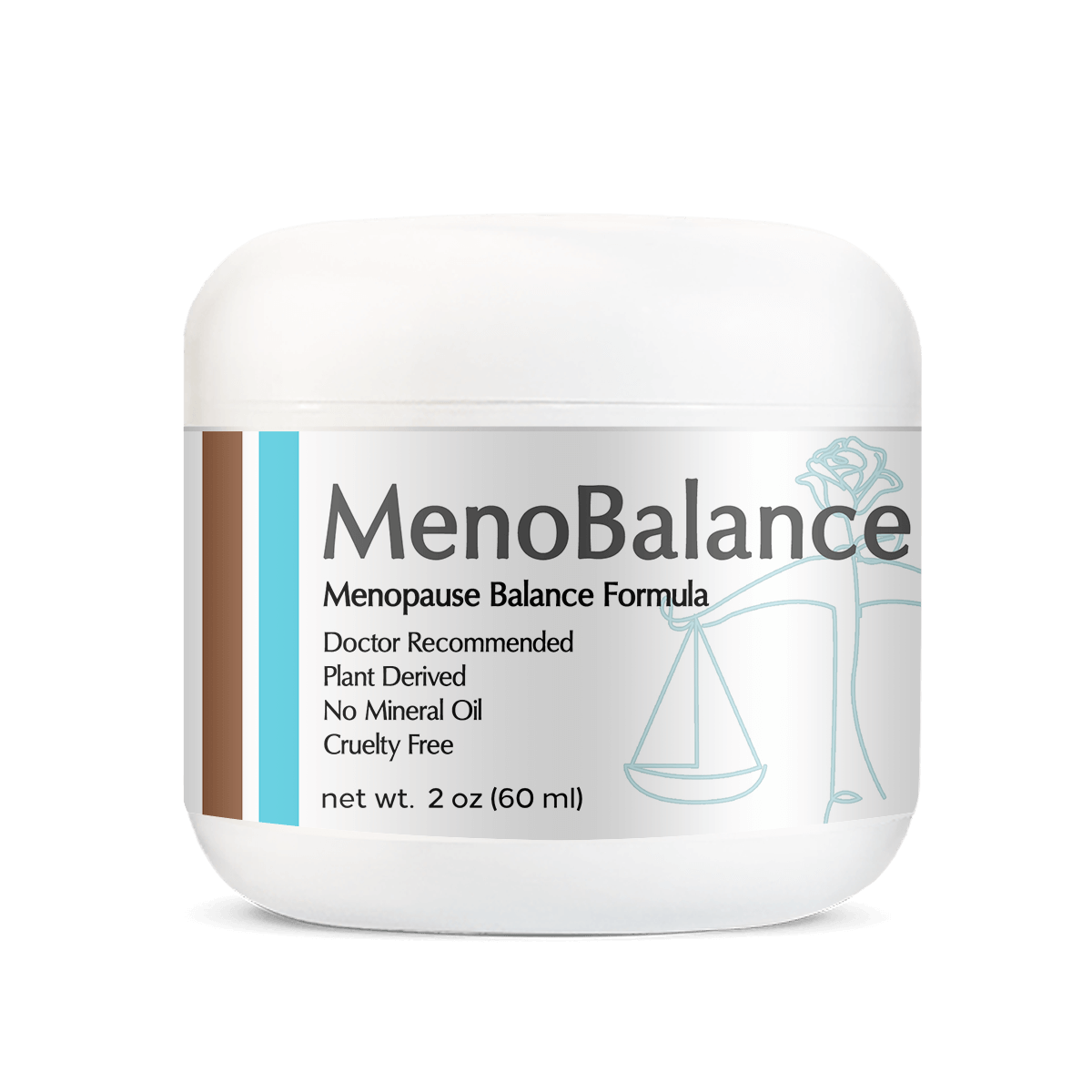 MenoBalance Cream Best Progesterone Cream for Menopause - 2oz Jar - Whole Family Products
